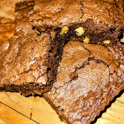 Brownies chocolat et noix (la part)