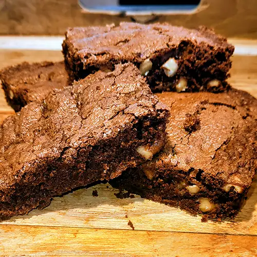 Brownies chocolat et noix (la part)