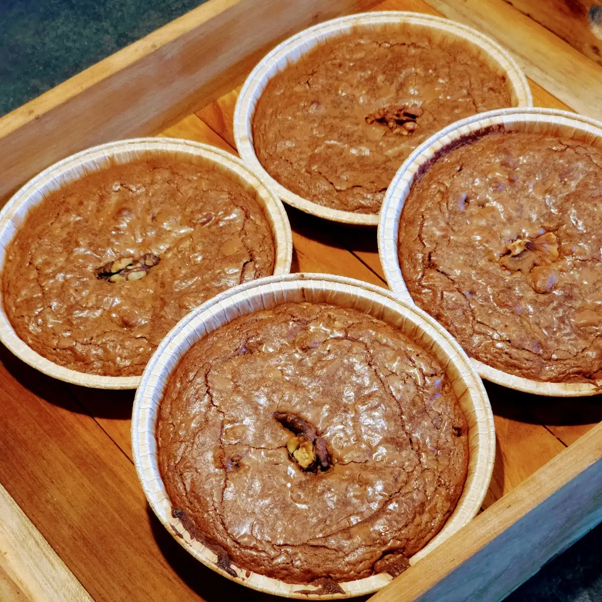 Brownies chocolat et noix individuel